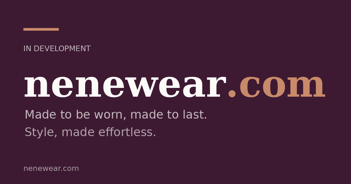 Link preview image for nenewear.com